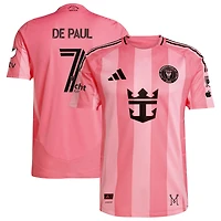 Men's adidas Rodrigo De Paul Light Pink Inter Miami CF 2025 Euforia Authentic Player Jersey