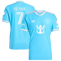 Men's adidas Originals Rodrigo De Paul Blue Inter Miami CF 2025 Third Authentic Player Jersey