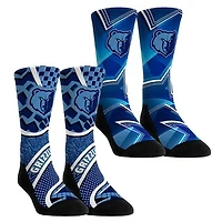 Unisex Rock Em Socks Memphis Grizzlies NBA Hoops Two-Pack Crew Set
