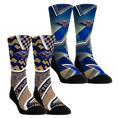 Unisex Rock Em Socks New Orleans Pelicans NBA Hoops Two-Pack Crew Set