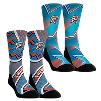 Unisex Rock Em Socks Oklahoma City Thunder NBA Hoops Two-Pack Crew Set