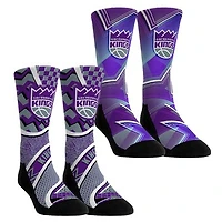 Unisex Rock Em Socks Sacramento Kings NBA Hoops Two-Pack Crew Set
