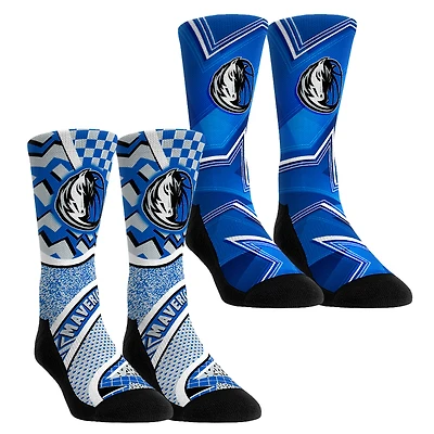 Unisex Rock Em Socks Dallas Mavericks NBA Hoops Two-Pack Crew Set