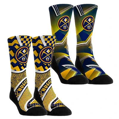 Unisex Rock Em Socks Denver Nuggets NBA Hoops Two-Pack Crew Set