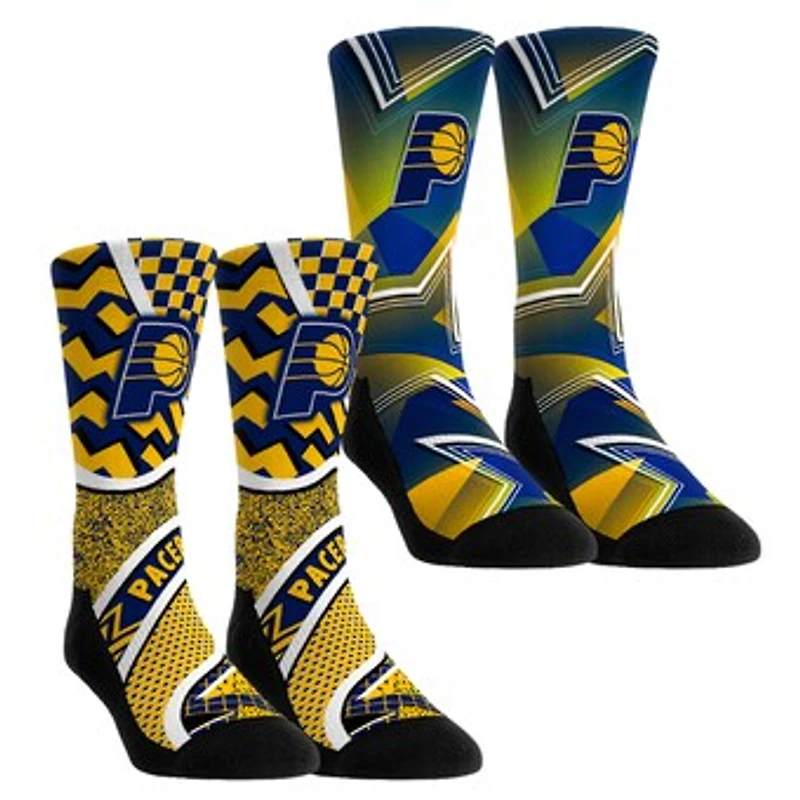 Unisex Rock Em Socks Indiana Pacers NBA Hoops Two-Pack Crew Set