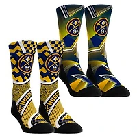 Youth Rock Em Socks Denver Nuggets NBA Hoops Two-Pack Crew Set