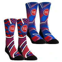 Youth Rock Em Socks Detroit Pistons NBA Hoops Two-Pack Crew Set