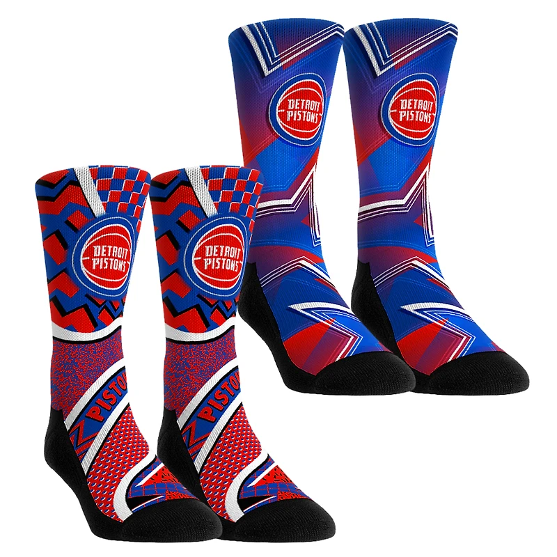 Youth Rock Em Socks Detroit Pistons NBA Hoops Two-Pack Crew Set