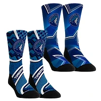 Youth Rock Em Socks Minnesota Timberwolves NBA Hoops Two-Pack Crew Set