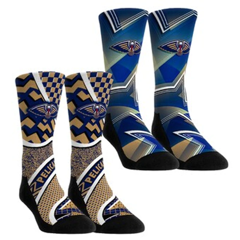 Youth Rock Em Socks New Orleans Pelicans NBA Hoops Two-Pack Crew Set