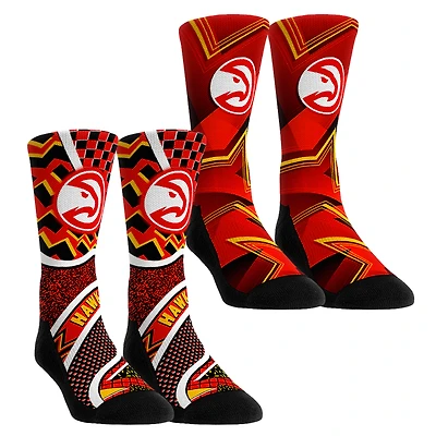 Youth Rock Em Socks Atlanta Hawks NBA Hoops Two-Pack Crew Set
