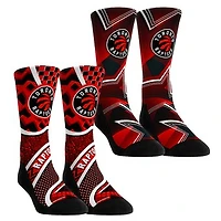Youth Rock Em Socks Toronto Raptors NBA Hoops Two-Pack Crew Set