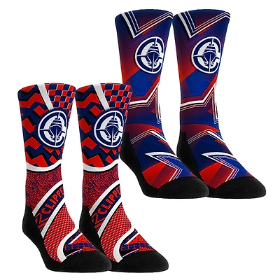 Youth Rock Em Socks LA Clippers NBA Hoops Two-Pack Crew Set