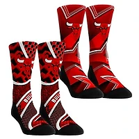 Youth Rock Em Socks Chicago Bulls NBA Hoops Two-Pack Crew Set