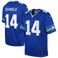 Youth Nike Sam Darnold Royal Seattle Seahawks Game Jersey
