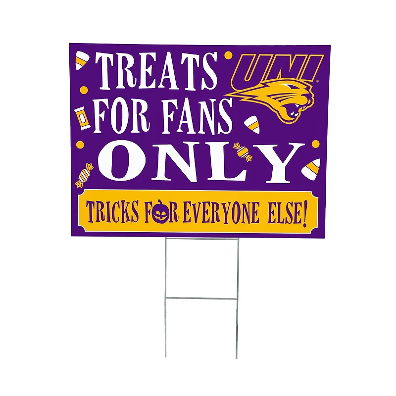 Northern Iowa Panthers 18" x 24" Halloween Treats Outdoor Yard Sign