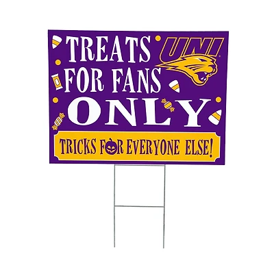 Northern Iowa Panthers 18" x 24" Halloween Treats Outdoor Yard Sign