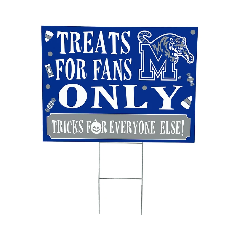 Memphis Tigers 18" x 24" Halloween Treats Outdoor Yard Sign