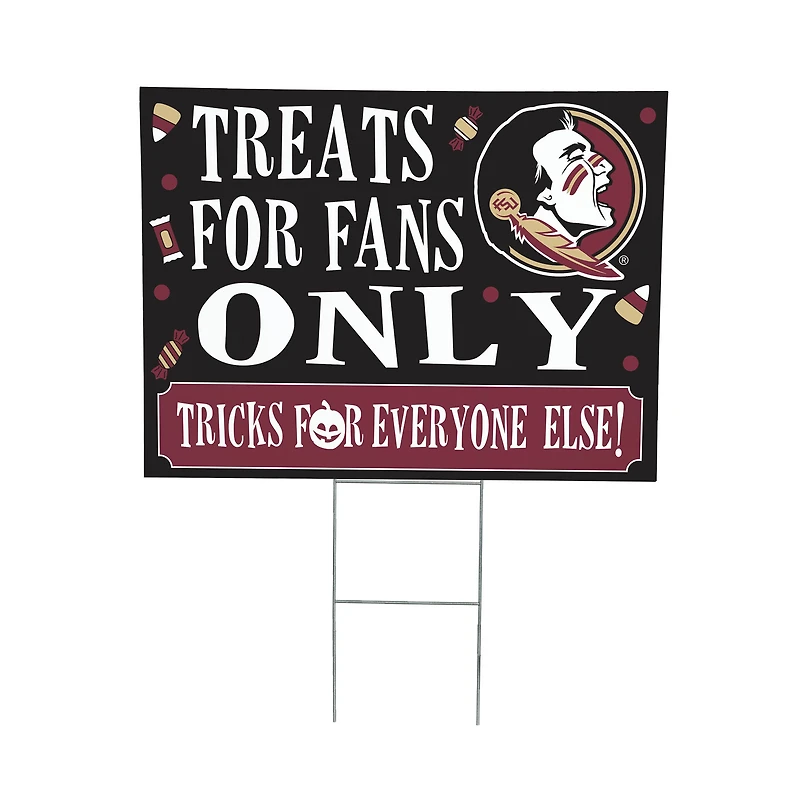 Florida State Seminoles 18" x 24" Halloween Treats Outdoor Yard Sign