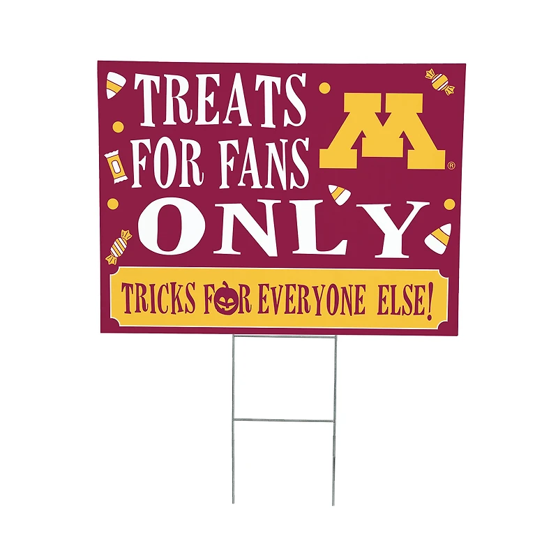 Minnesota Golden Gophers 18" x 24" Halloween Treats Outdoor Yard Sign