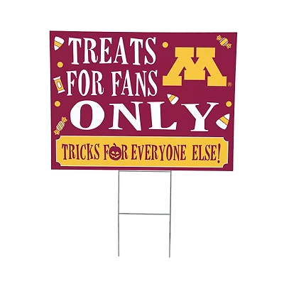 Minnesota Golden Gophers 18" x 24" Halloween Treats Outdoor Yard Sign