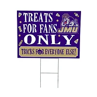 James Madison Dukes 18" x 24" Halloween Treats Outdoor Yard Sign