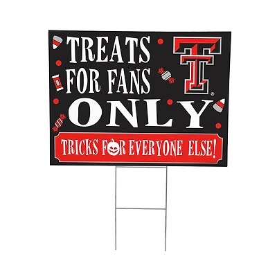 Texas Tech Red Raiders 18" x 24" Halloween Treats Outdoor Yard Sign
