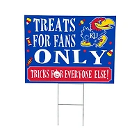 Kansas Jayhawks 18" x 24" Halloween Treats Outdoor Yard Sign
