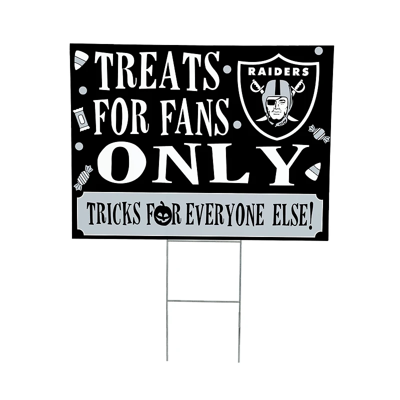 Las Vegas Raiders 18" x 24" Halloween Treats Outdoor Yard Sign