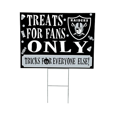 Las Vegas Raiders 18" x 24" Halloween Treats Outdoor Yard Sign