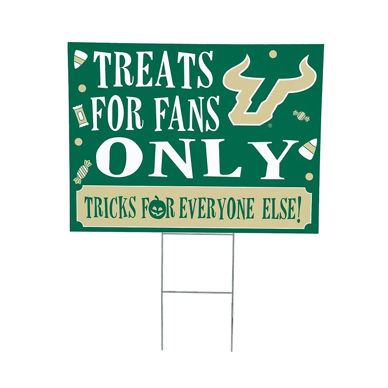 South Florida Bulls 18" x 24" Halloween Treats Outdoor Yard Sign