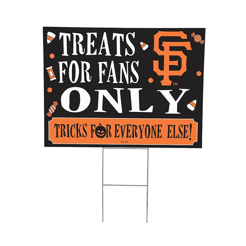 San Francisco Giants 18" x 24" Halloween Treats Outdoor Yard Sign