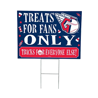 Cleveland Guardians 18" x 24" Halloween Treats Outdoor Yard Sign