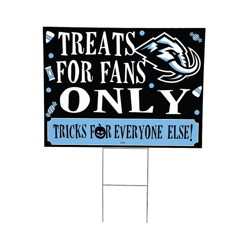 Utah Mammoth 18" x 24" Halloween Treats Outdoor Yard Sign