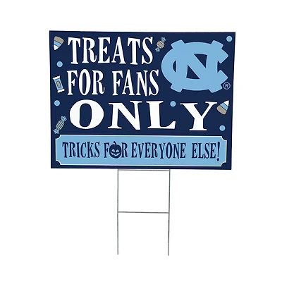 North Carolina Tar Heels 18" x 24" Halloween Treats Outdoor Yard Sign