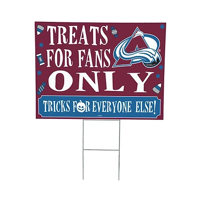 Colorado Avalanche 18" x 24" Halloween Treats Outdoor Yard Sign