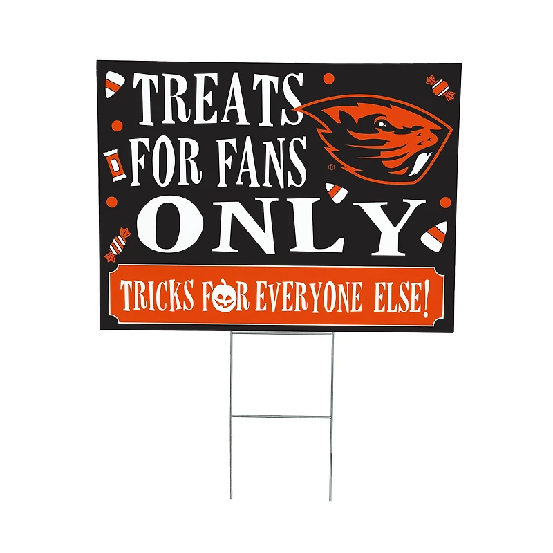 Oregon State Beavers 18" x 24" Halloween Treats Outdoor Yard Sign