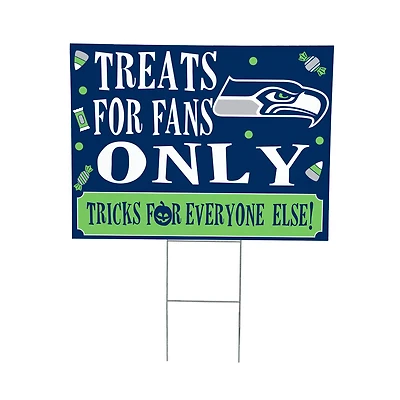 Seattle Seahawks 18" x 24" Halloween Treats Outdoor Yard Sign