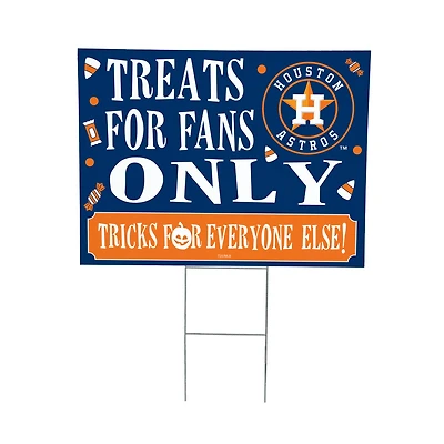 Houston Astros 18" x 24" Halloween Treats Outdoor Yard Sign