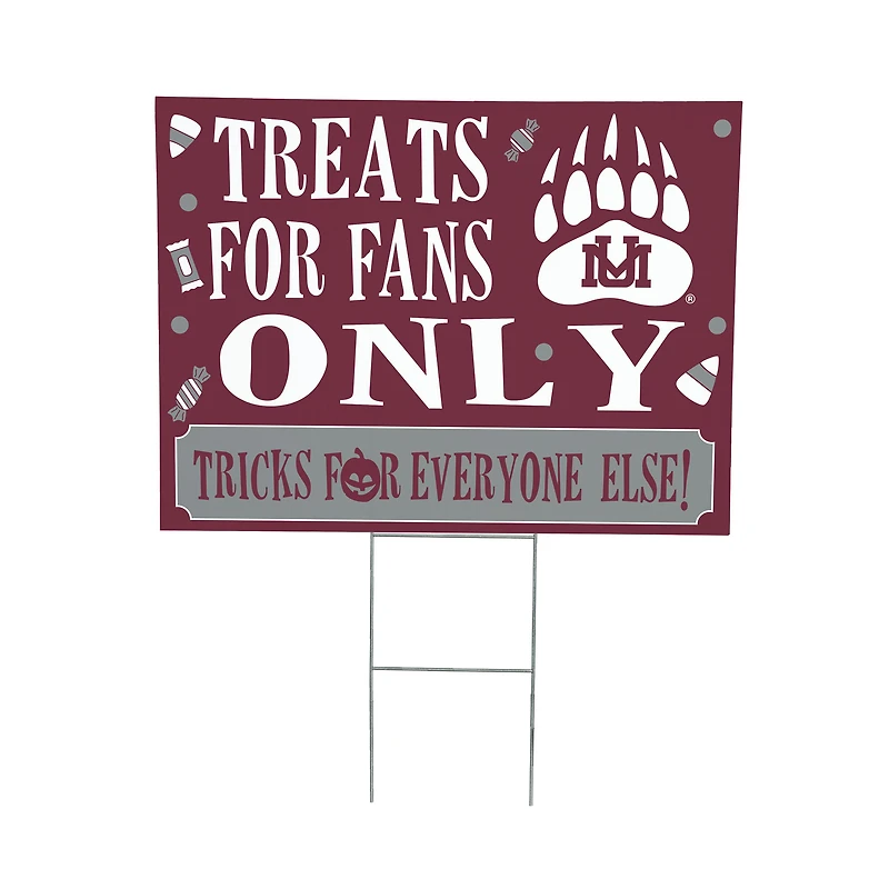 Montana Grizzlies 18" x 24" Halloween Treats Outdoor Yard Sign