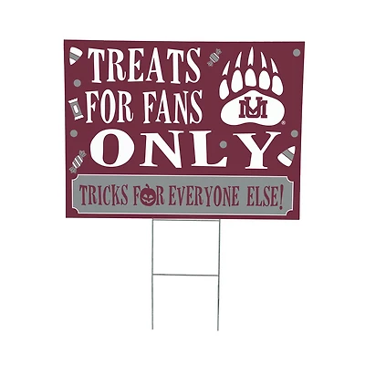 Montana Grizzlies 18" x 24" Halloween Treats Outdoor Yard Sign