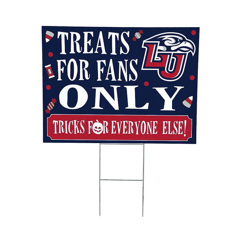 Liberty Flames 18" x 24" Halloween Treats Outdoor Yard Sign