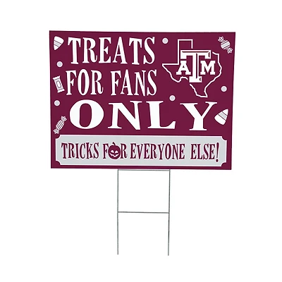 Texas A&M Aggies 18" x 24" Halloween Treats Outdoor Yard Sign
