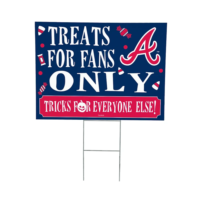 Atlanta Braves 18" x 24" Halloween Treats Outdoor Yard Sign