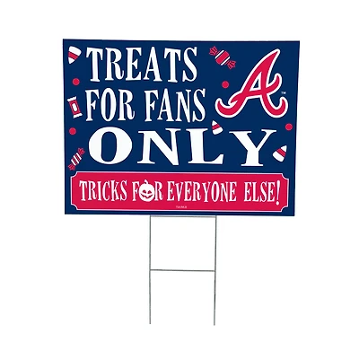 Atlanta Braves 18" x 24" Halloween Treats Outdoor Yard Sign