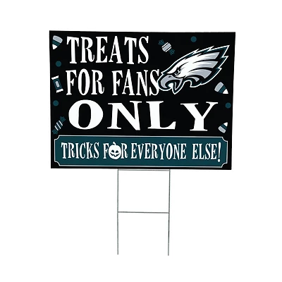 Philadelphia Eagles 18" x 24" Halloween Treats Outdoor Yard Sign