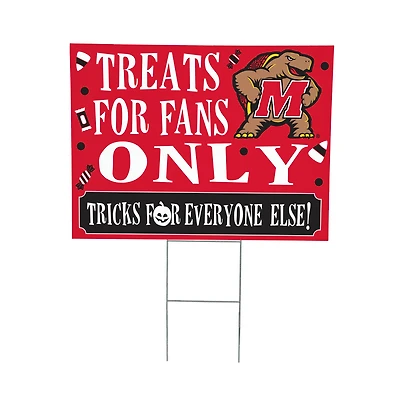 Maryland Terrapins 18" x 24" Halloween Treats Outdoor Yard Sign