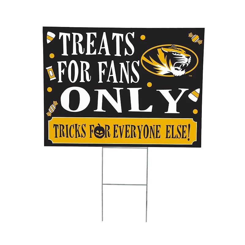 Missouri Tigers 18" x 24" Halloween Treats Outdoor Yard Sign