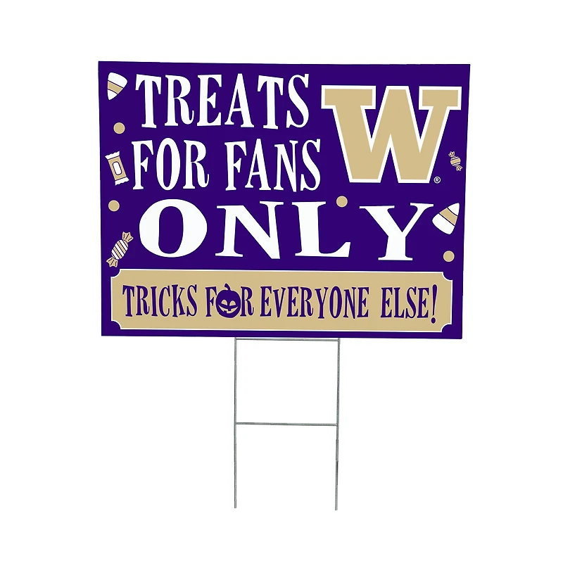 Washington Huskies 18" x 24" Halloween Treats Outdoor Yard Sign