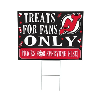 New Jersey Devils 18" x 24" Halloween Treats Outdoor Yard Sign